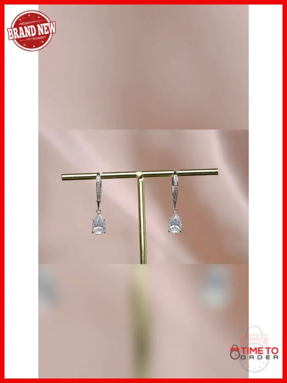 2.54CT VVS1 Moissanite Dangle Earrings Leverback 925 Sterling Silver